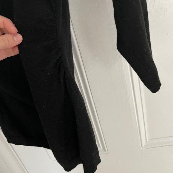 Ann Taylor fitted black turtleneck/cowl neck sweater - Picture 6 of 7